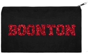 Boonton Schools - Carryall Bag - Approx 9 x 7" - "GLITTER BOONTON"
