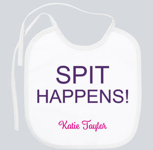 Baby Bib - Spit Happens!