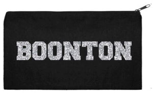 Boonton Schools - Carryall Bag - Approx 9 x 7" - "GLITTER BOONTON"