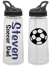 Sports Bottle - Soccer (Name, Mom or Dad)