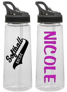 Sports Bottle - Softball Mom or Dad