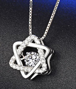 Star of David Necklace, Sterling Silver