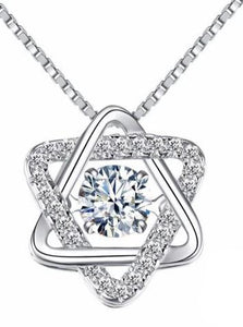 Star of David Necklace, Sterling Silver