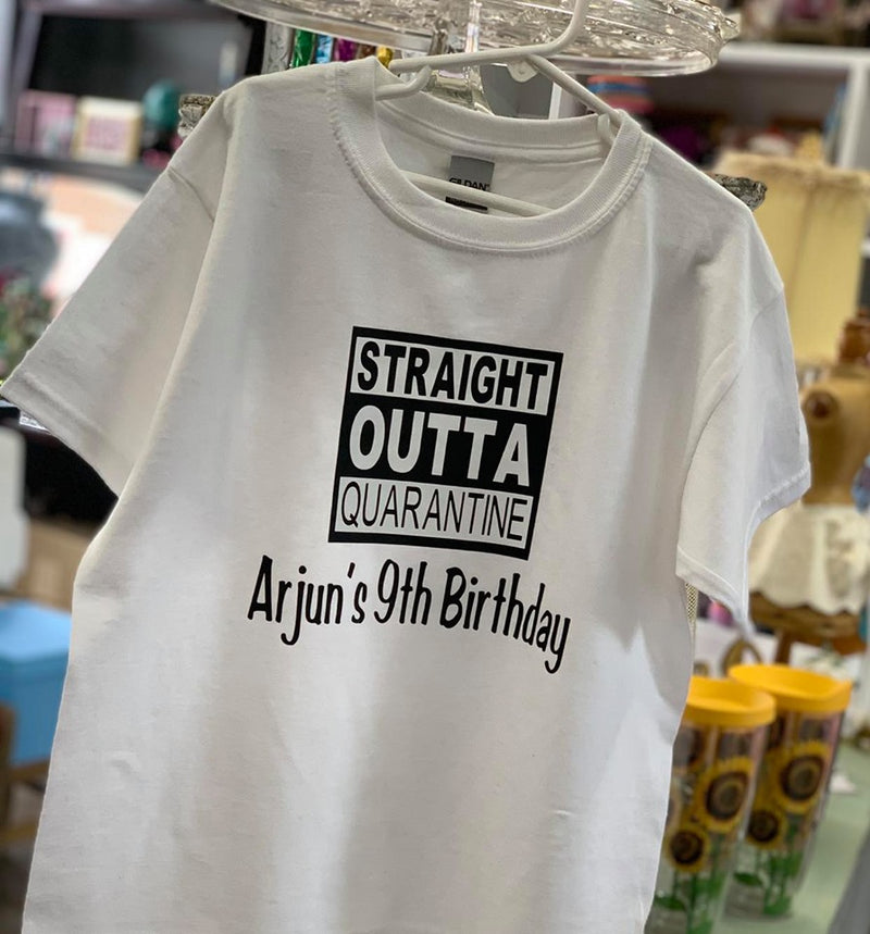 Kids quarantine sales birthday shirt