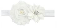 Infant Headband with Flower and Rhinestone