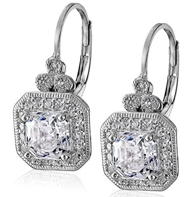 Swarovski Sterling Silver Earrings - Silver-Rose-Gold