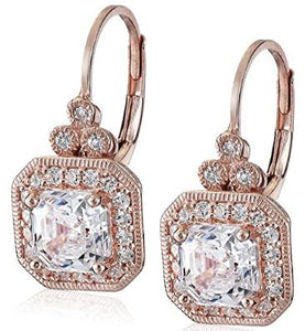Swarovski Sterling Silver Earrings - Silver-Rose-Gold