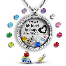 Teacher Charm Locket - Round with Choice of 2 Sayings