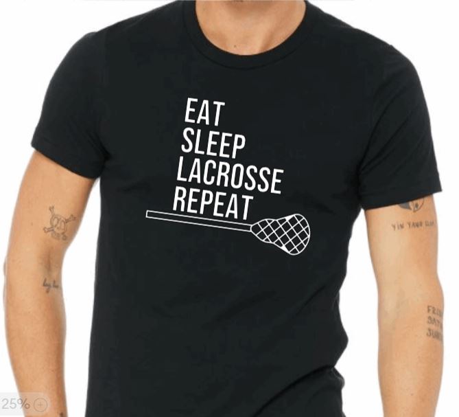 Lacrosse Shirt - EAT SLEEP LACROSSE REPEAT