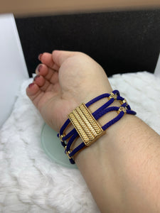 Blue Mesh Magnetic Bracelet