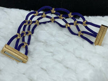 Blue Mesh Magnetic Bracelet