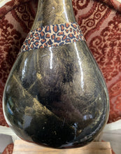 Leopard and Stone Adorned Vase