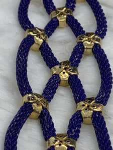 Blue Mesh Magnetic Bracelet