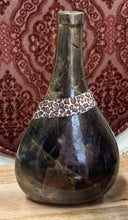 Leopard and Stone Adorned Vase