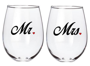 Mr. and/or Mrs. - Set of 2 Glasses