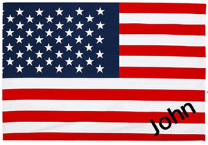 American Flag Beach Towel - Can be Personalized w/ Name and/or Military Branch