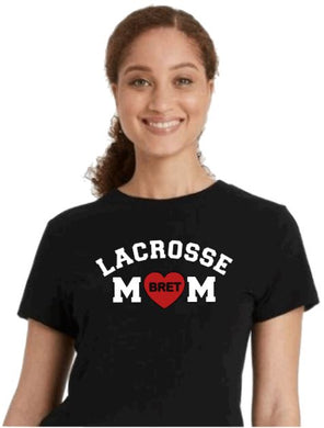 Lacrosse Mom w/Name in Heart