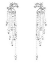 Shooting Star Earrings Gold or Siver tone