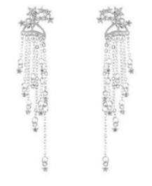 Shooting Star Earrings Gold or Siver tone