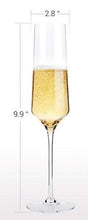 Crystal, Hand Blown Champagne Flutes (set of 2)