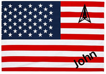 American Flag Beach Towel - Can be Personalized w/ Name and/or Military Branch