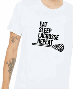 Lacrosse Shirt - EAT SLEEP LACROSSE REPEAT